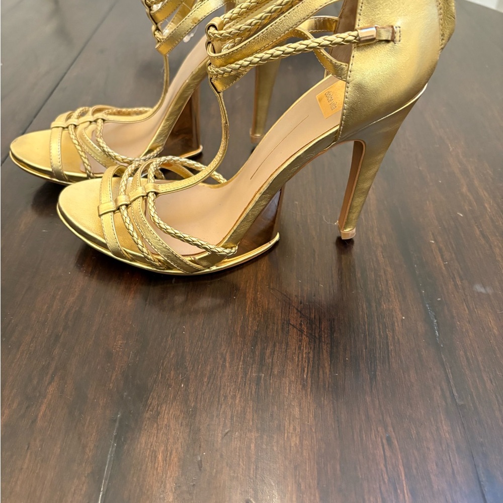 Dolce Vita Metallic Gold Heels